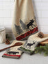 Cotton French Jacquard Dish Towels, 20x28 Set of 3, Decorative Tea Towels for Everyday Kitchen Cooking and Baking